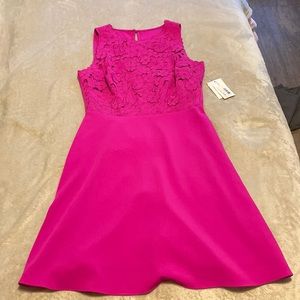 Pink/Purple Dress with Floral Top